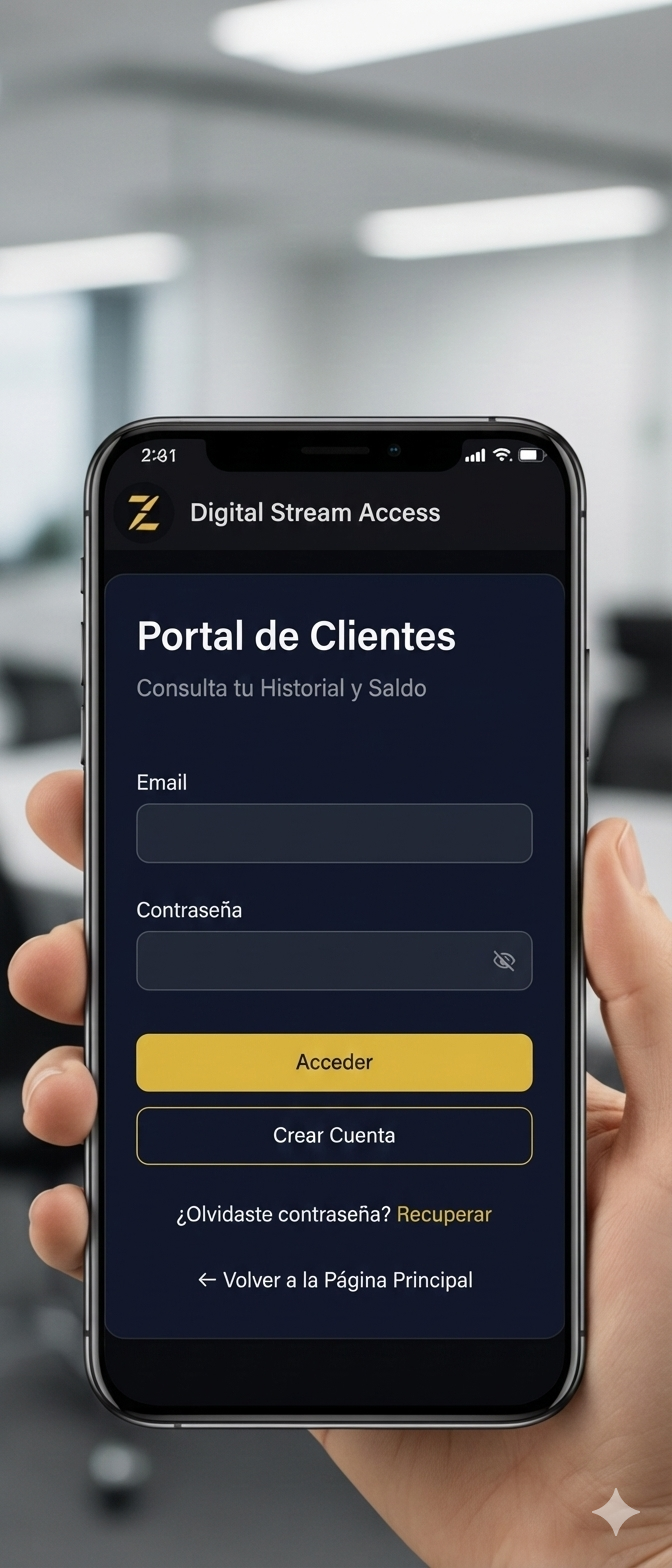 Panel privado del cliente